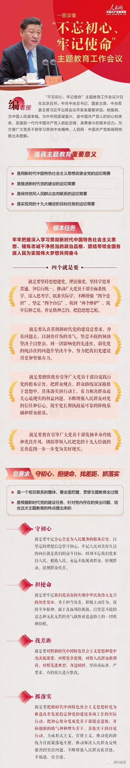 不忘初心、牢记使命| 一图读懂“不忘初心、牢记使命”主题教育工作会议